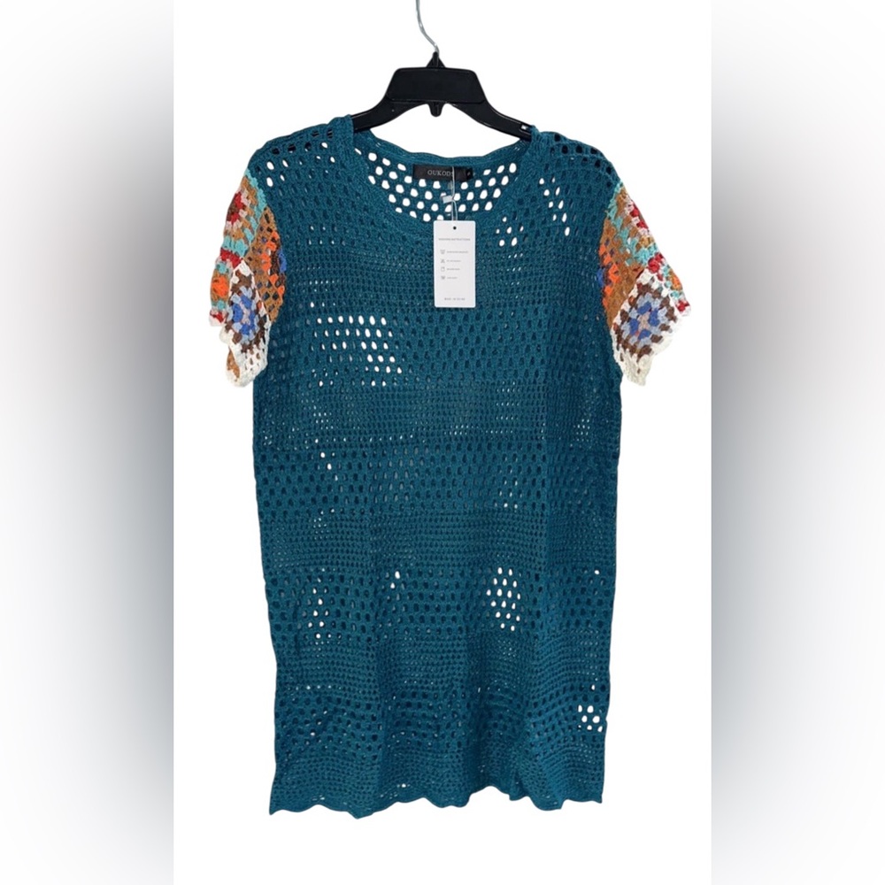 Multicolor Crochet Women Top